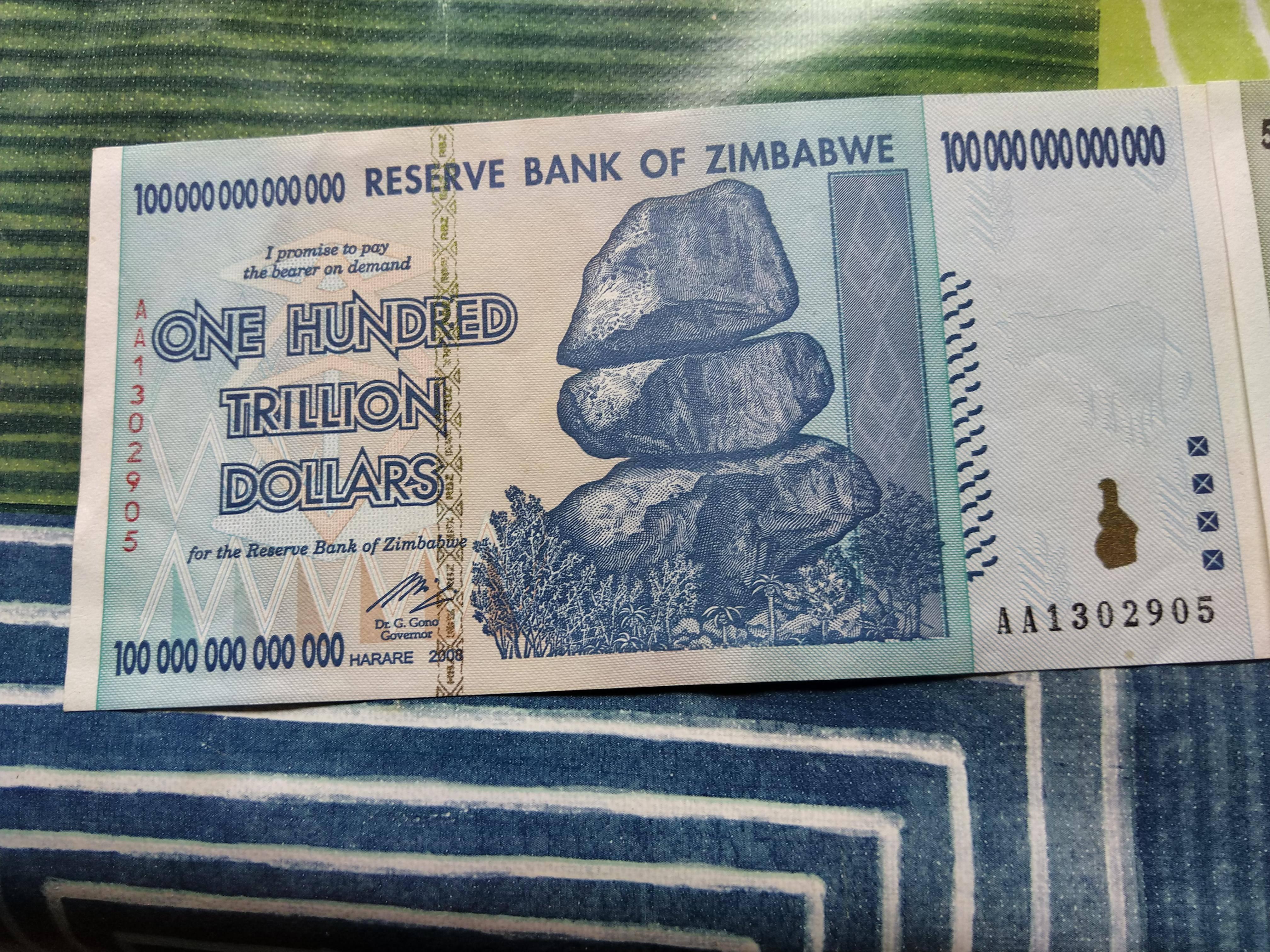 1 миллиард зимбабвийских долларов. Zimbabwe 100 trillion Dollars. Резервный банк Зимбабве. Зимбабвийский доллар. One hundred trillion Dollars Zimbabwe.