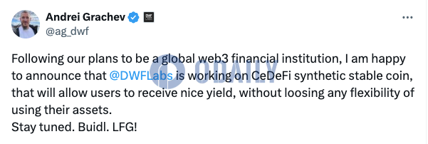 DWF Labs联创：正专注于CeDeFi合成稳定币项目图标